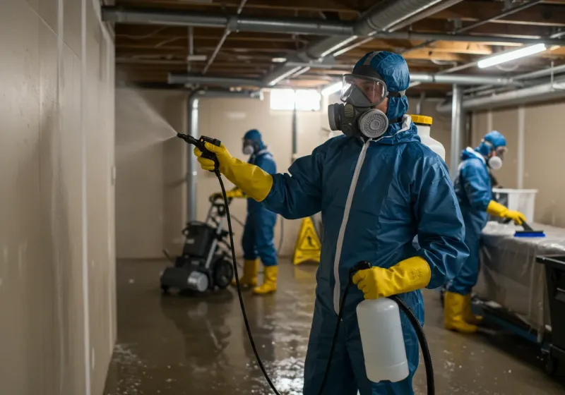 Basement Sanitization and Antimicrobial Treatment process in Waikapu, HI