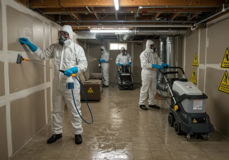 Basement Moisture Removal and Structural Drying process in Waikapu, HI